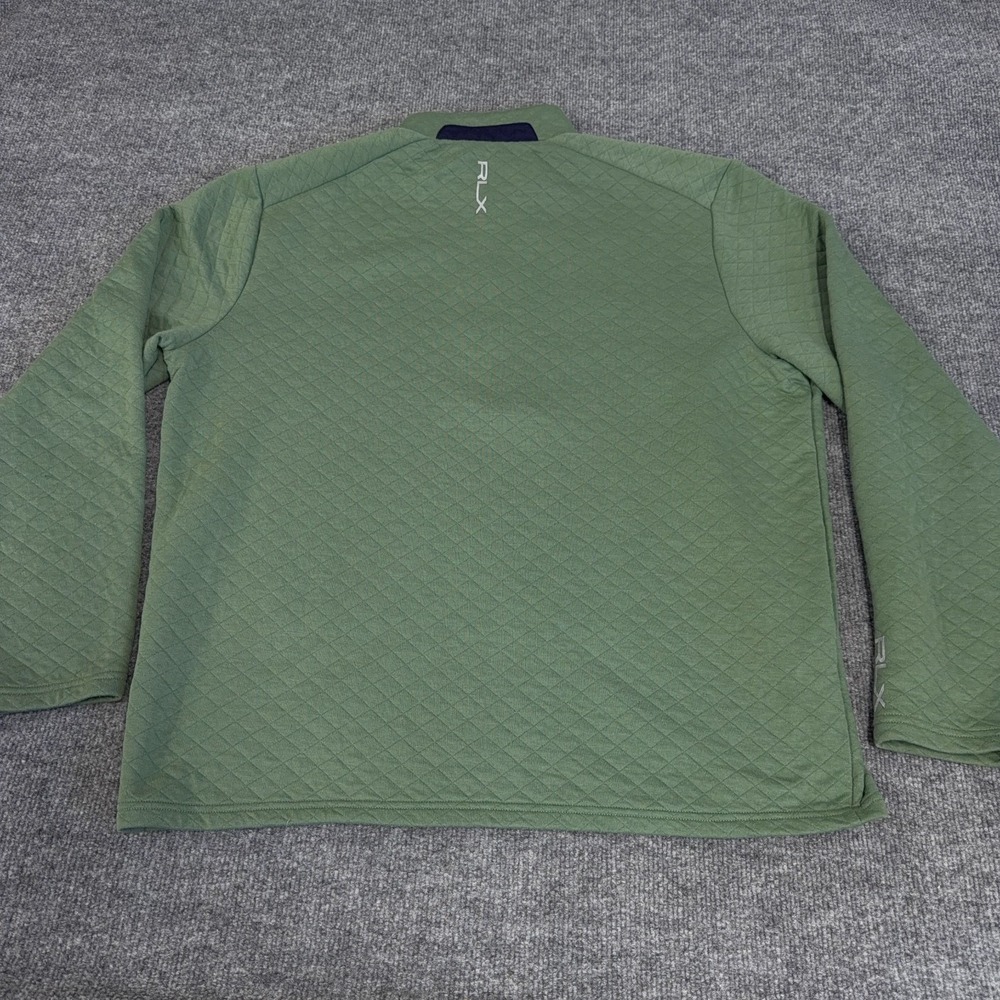 RLX Golf Jacket Men XL Quilted Double Knit Half 1/2 Zip Pullover Ralph Lauren - Picture 7 of 9